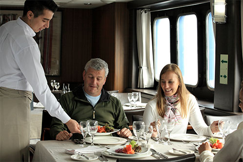 Gastronomía excelente con Australis. SoloCruceros.com